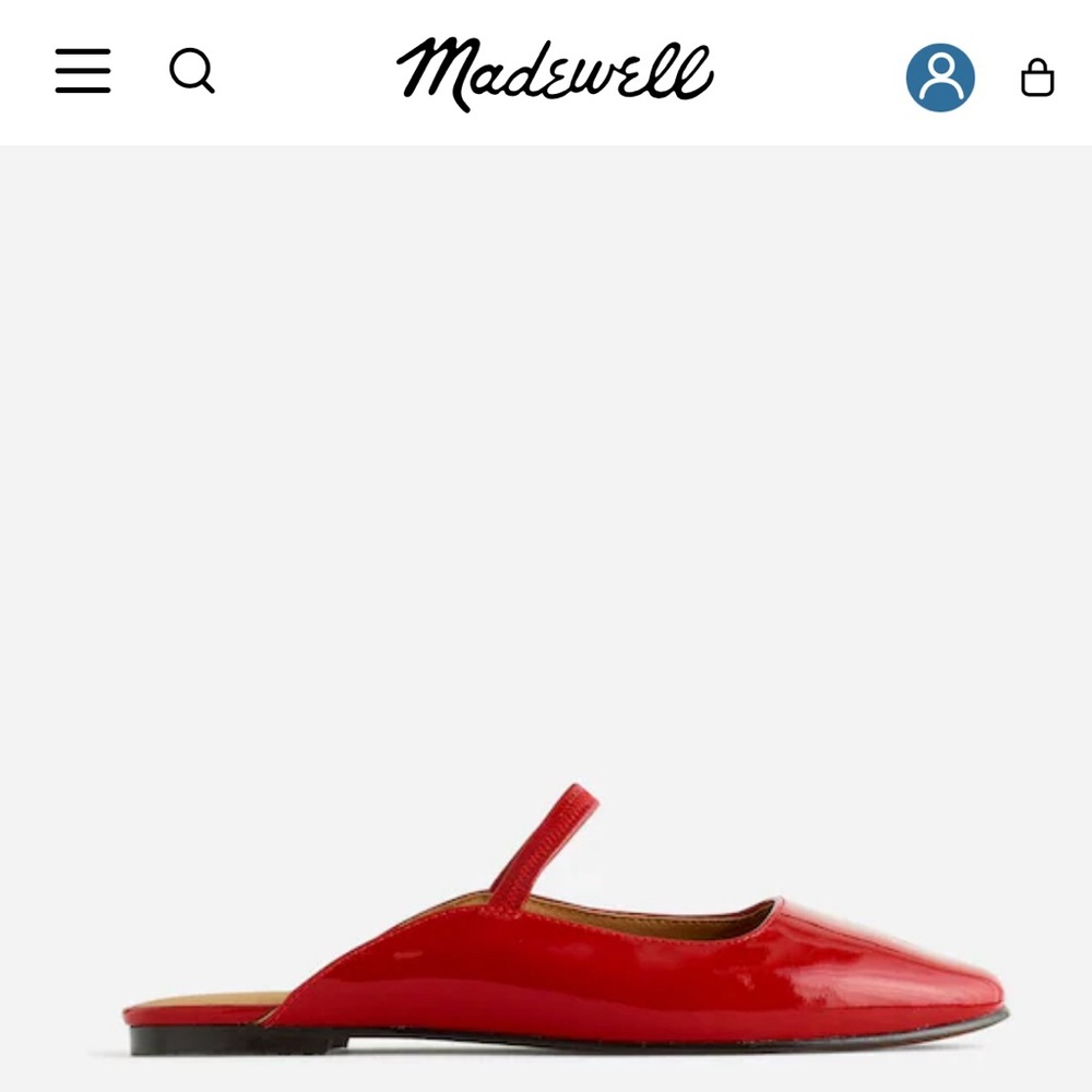 Red Patent Leather Mary Jane Flats